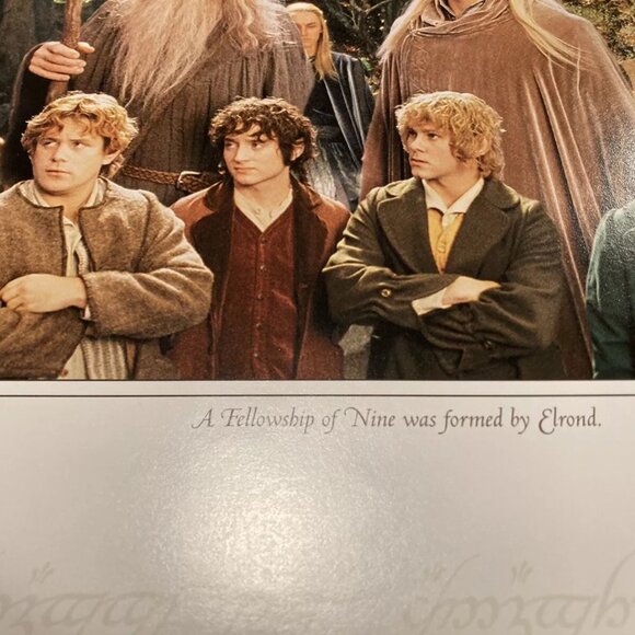 Lord of the Rings Fellowship Of The Ring Lithograph Formed By Elrond - Fan Club - Picture 2 of 6